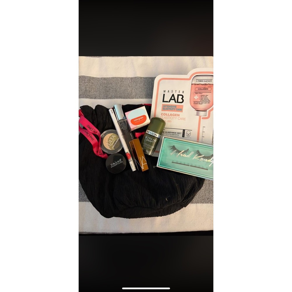 Beauty Bundle Lancome Pouch NARS Revlon Ulta Master Lab Makeup Skincare Set New